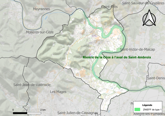 Carte Saint Ambroix Source Wikipédia
