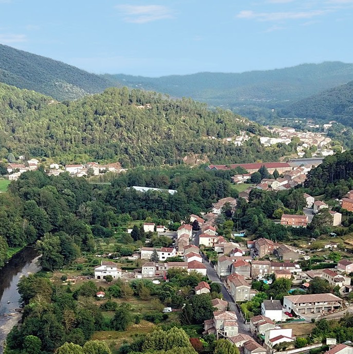 vue aérienne cévennes